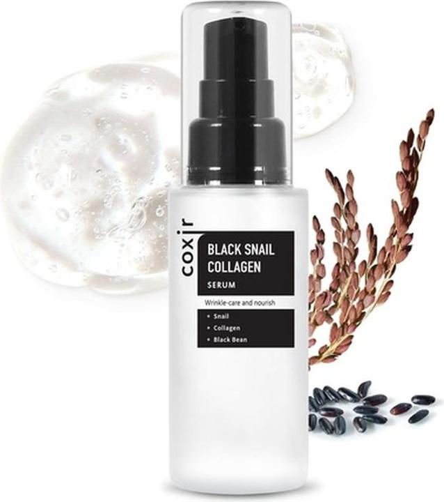 Coxir Black Snail Collagen Serum 50ml 1.69 fl.oz - Haricots noirs, Collagène, Mucine d'escargot - (50 ml)