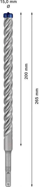 Produktbild Bosch Professional Zubehör EXPERT SDS plus-7X Hammerbohrer, 15 x 200 x 265 mm (15 Millimeter)
