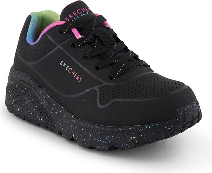 Actual product image Skechers Uno Lite Rainbow Speckle Girls Sneaker (36)