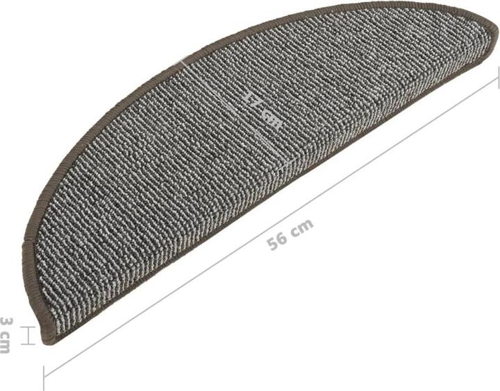 Actual product image vidaXL Treppenmatte (56 x 17 cm)