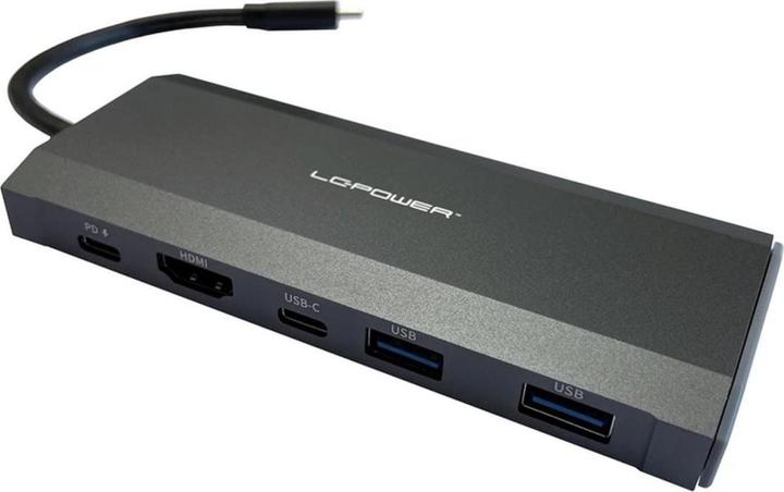Actual product image LC-Power HUB-C-MULTI-7-M2 USB-C hub/M2 M.2 SSD retail (USB-C, 5 Ports)