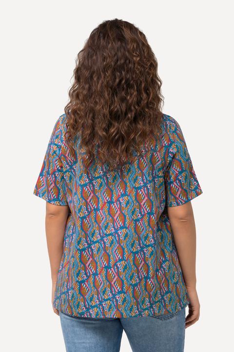 Produktbild Ulla Popken T-Shirt, Zierfalten, A-Linie, Carree-Ausschnitt, Halbarm (42, 44)