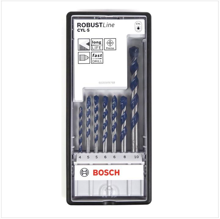 Produktbild Bosch Professional Zubehör 7-tlg. CYL-5 Betonbohrer-Set, Robust Line, 4–10 mm (4 - 10 mm)