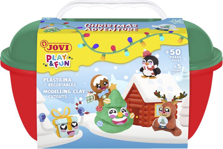 Actual product image Jovi Play&Fun Koffer Plastilina Kit - Christmas