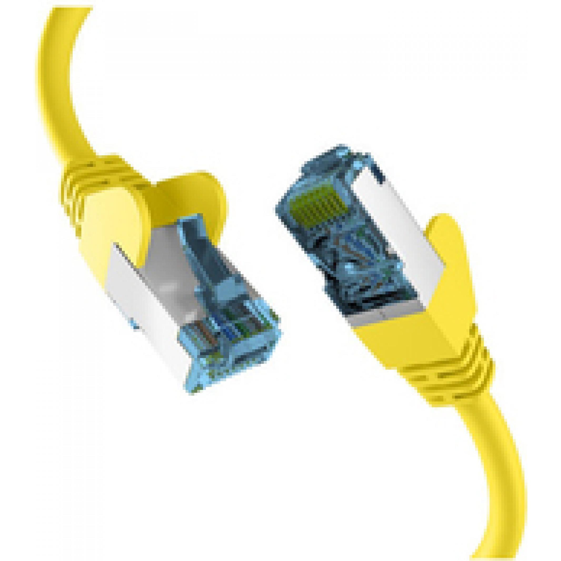 M-Cab CAT7 YELLOW 30M RAW CAB RJ45 (S/FTP, CAT7, 30 m), Netzwerkkabel