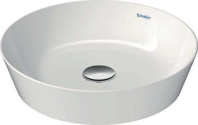 Immagine prodotto Duravit Lavabo da appoggio CAPE COD o ÜL senza foro per rubinetto panca d= 430mm bianco (430 mm, 430 mm)