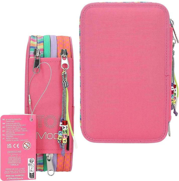 Image du produit Depesche TOPModel 3-Fach Federtasche JOY inkl. Stifte