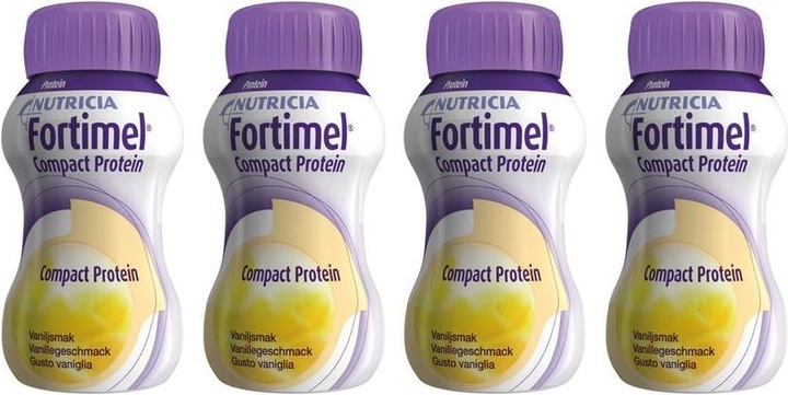 Actual product image Fortimel Compact Protein Vanille (Vanilla, 4 x)