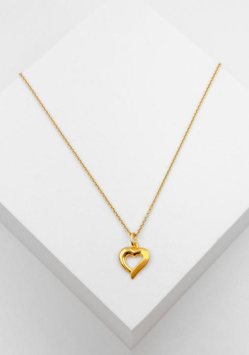 Produktbild Muau Pendant heart yellow gold 750, 17x11mm (750/18K Gelbgold)