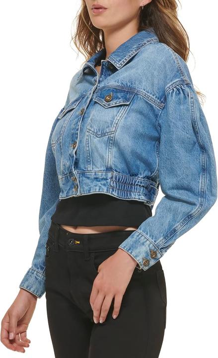 Actual product image DKNY Puff Sleeve Denim Jacket (XXS)