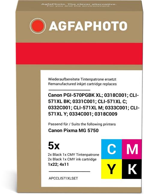 Produktbild AGFAPHOTO Ink, bk, b, c, m, y (BK, C, M, Y)