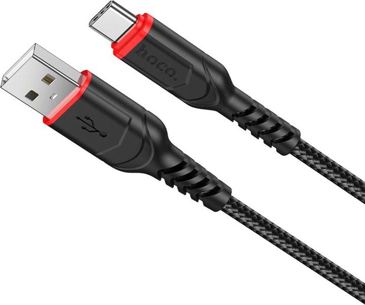 Immagine prodotto Hoco - Data Cable Victory (X59) - USB-A to USB Type-C, 12W, 2.4A, 1.0m - Black (1 m, 12 W)