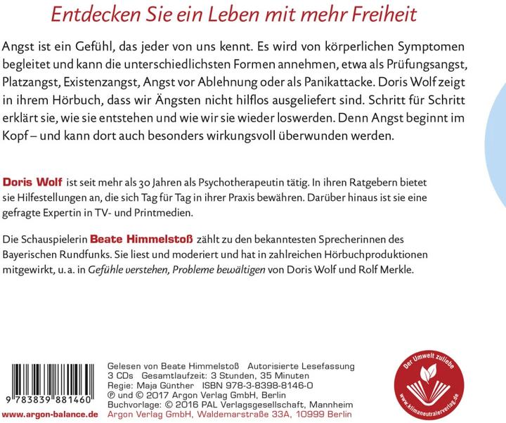 Immagine prodotto Capire e superare le paure (Doris Wolf, Battere Himmelstoss, Tedesco)