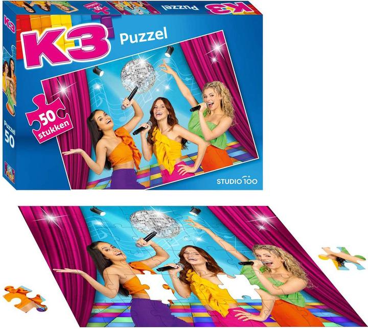 Actual product image K3 Puzzle All colours, 50 pieces. (50 pieces)