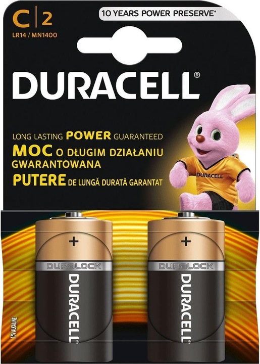 Duracell 2 piles alcalines LR14 C jetables (2 pcs, C)