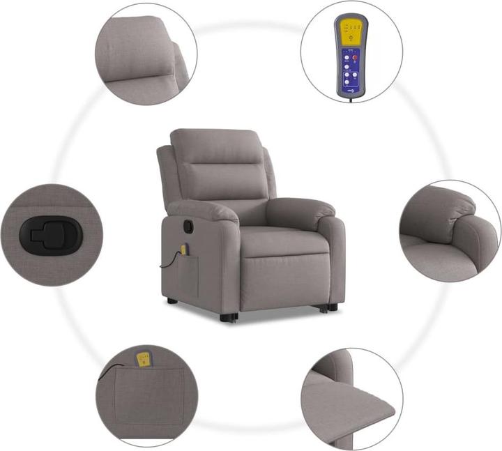 Produktbild vidaXL Massagesessel mit Aufstehhilfe