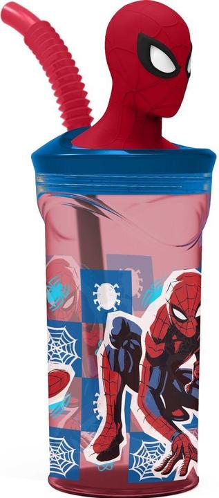 Productafbeelding Spiderman Becher mit Strohhalm Spider-Man CZ11338 3D
