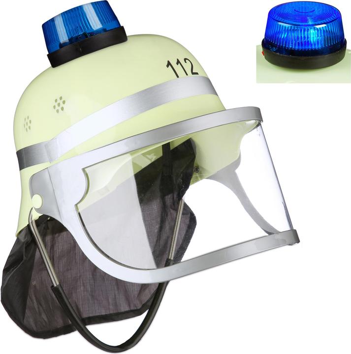 Relaxdays Feuerwehrhelm Blaulicht