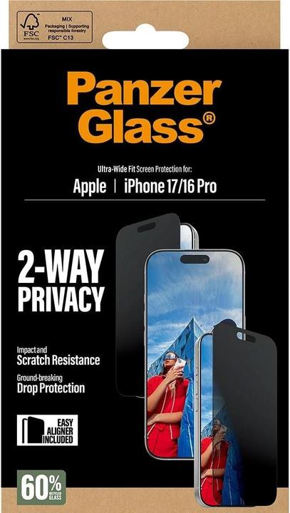Produktbild PanzerGlass Privacy Displayschutz (1 Stück, Apple iPhone 17)