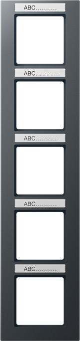 Actual product image JUNG Mounting frame 5f anth mt v A / A CREATION AC585BFNAANM