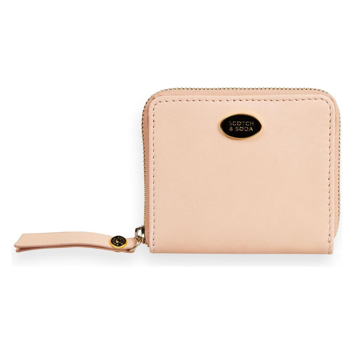 Scotch & Soda, Unisex, Portemonnaie, Leather Bill Fold Zip Wallet, Rosa