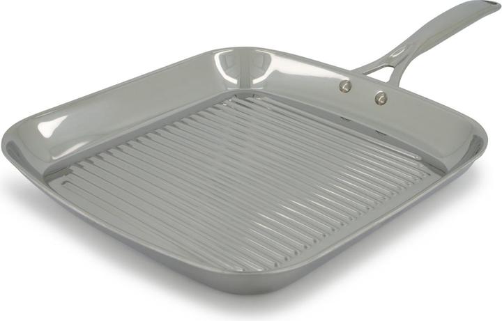 Productafbeelding Cristel Castel Pro 30 x 30 cm grillpan, zilver (Grillpan, Aluminium, Roestvrij staal)