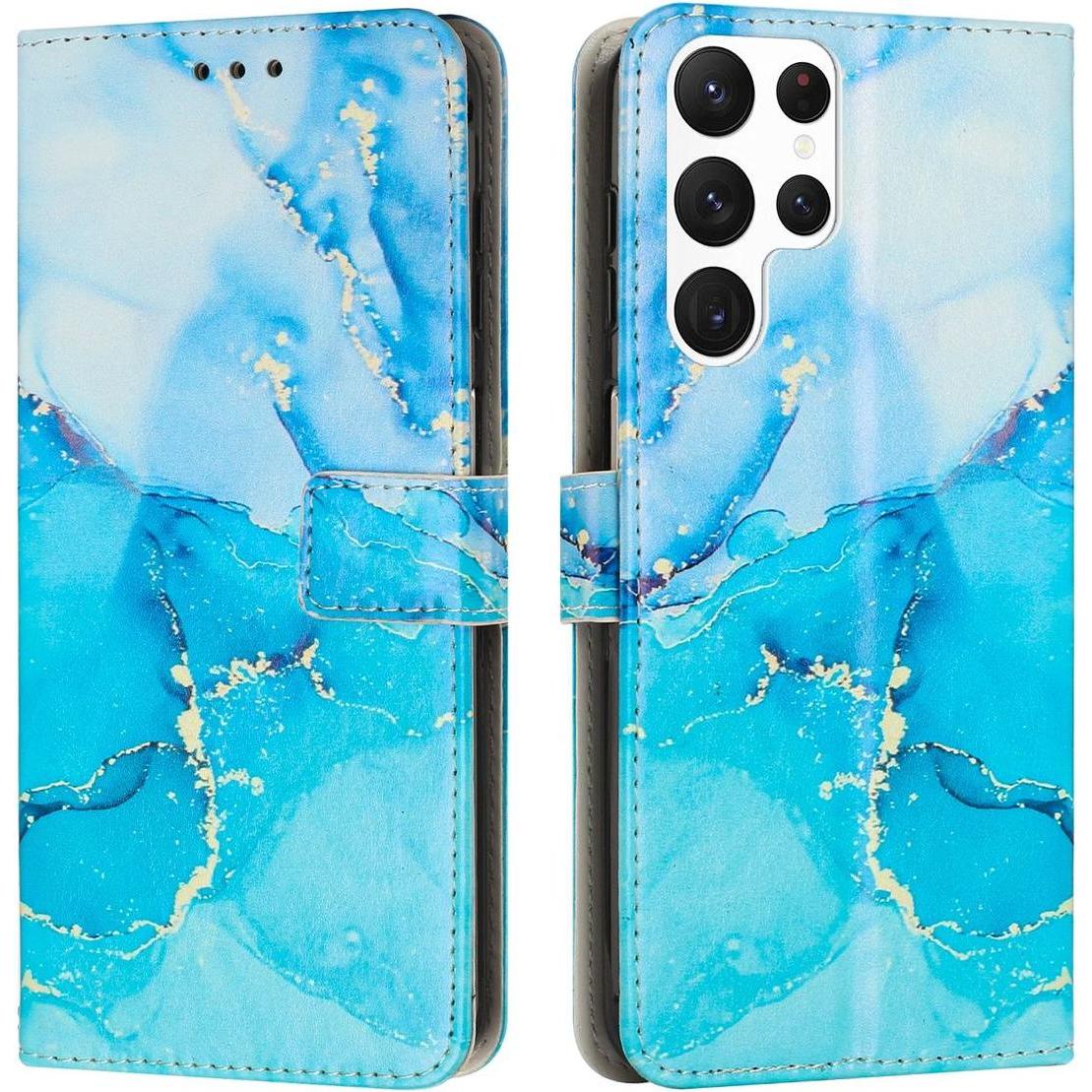 Thumbnail - König Design Hülle Handy Schutz für Samsung Galaxy S23 Plus Ultra Case Cover Tasche Wallet (Samsung Galaxy S23 Ultra), S...