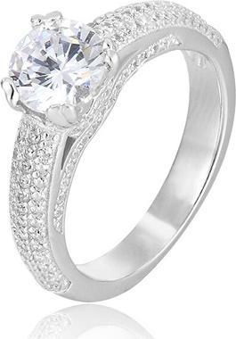 Produktbild Beneto Silver ring with zircons AGG342 - Circuit: 62 mm (L) (62)