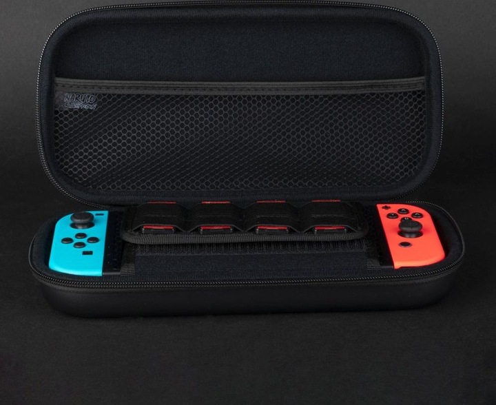 Actual product image Konix Naruto Pro Carry Case Sasuke (Switch Lite, Switch OLED, Switch)