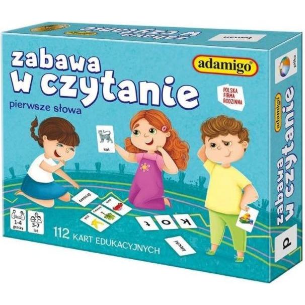 Adamigo Zabawa w czytanie - karty 07523