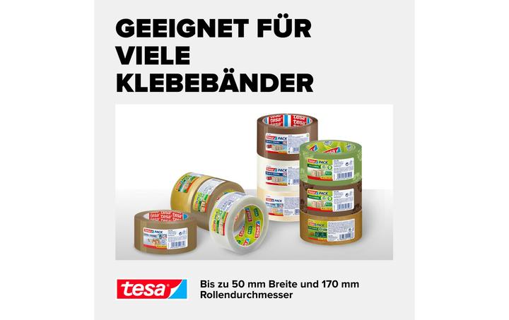 Produktbild tesa tesapack Handabroller Set mit 2 reissfesten PVC Packbändern (50 mm)