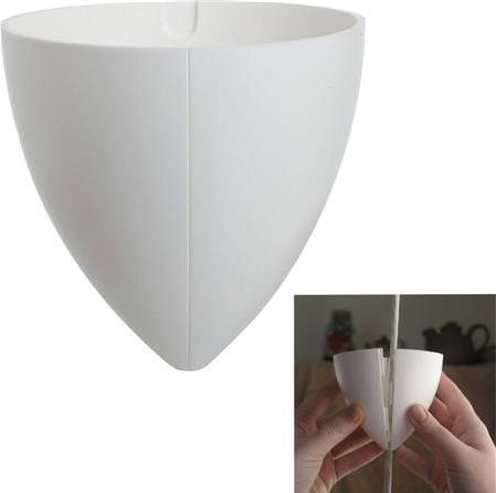 Teknisk Belysnings Industri Baldaquin en 2 parties Ø90 mm, hauteur 89 mm ABS blanc