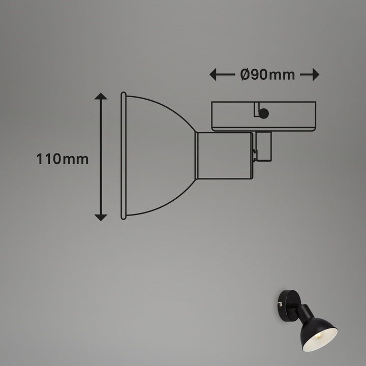 Produktbild Briloner Spot, schwarz, exkl. 1xE14/max. 25W (E14)