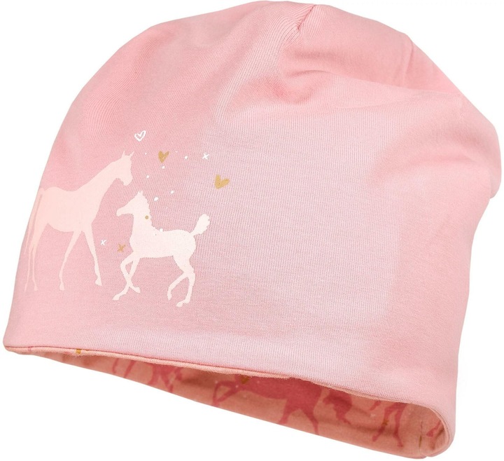 Maximo Mütze Beanie reversible Horses Gr. 55 - 57
