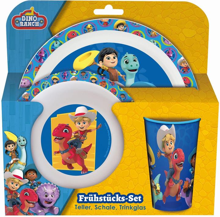 Produktbild pos Frühstücksset 'Dino Ranch' 3-teilig
