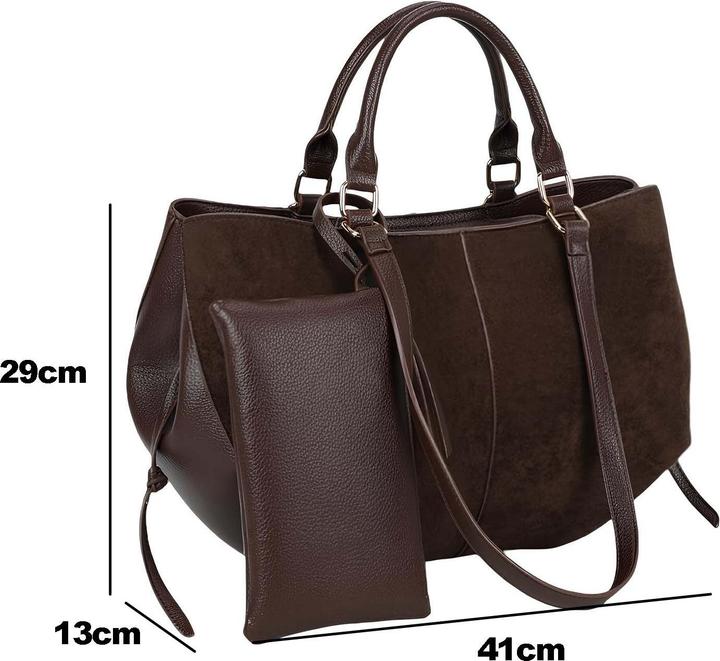 Immagine prodotto Gallantry Damen Shopper Materialmix mit Pochette