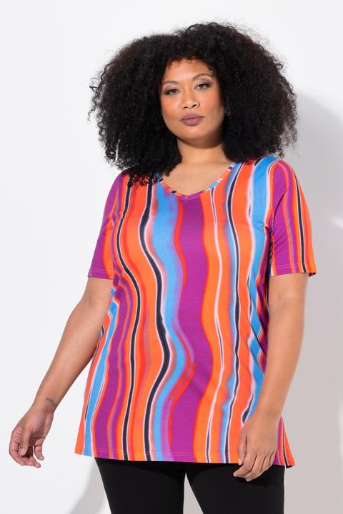 Produktbild Ulla Popken Longshirt, A-Linie, V-Ausschnitt, Halbarm (46, 48)