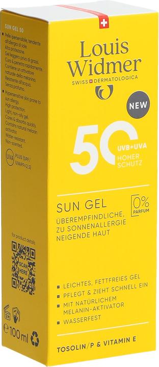 Produktbild Widmer Louis Sun Gel LSF50 ohne Parfum 100 ml (Sonnengel, SPF 50, 100 ml)