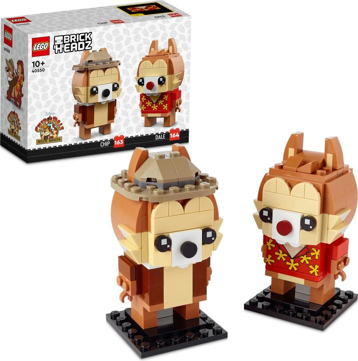 Image du produit LEGO BrickHeadz Chip & Chap 40550 (40550, LEGO Disney, LEGO difficiles à trouver)