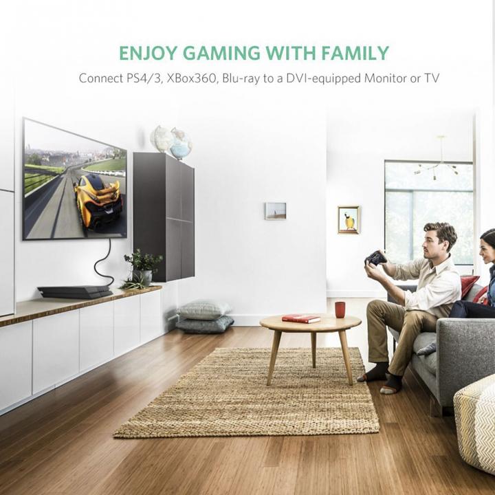 Image du produit Ugreen HDMI vers DVI / DVI vers HDMI 1080P (1 m, HDMI)