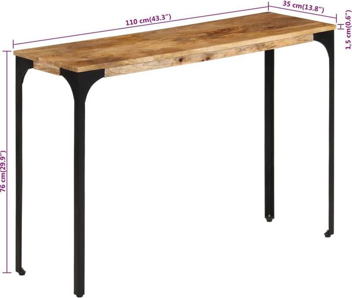Actual product image vidaXL Konsolentisch (35 x 110 x 76 cm)