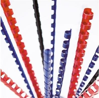 Actual product image Fellowes Binder spine 12mm, 21 rings, blue, 25pcs.
