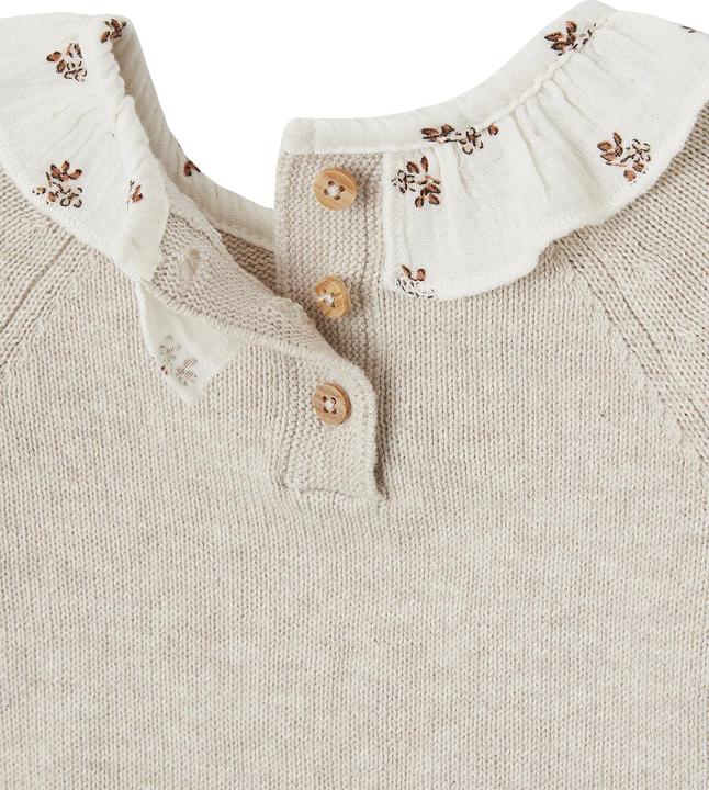 Immagine prodotto Vertbaudet Baby Pullover mit geblümtem Kragen (74)