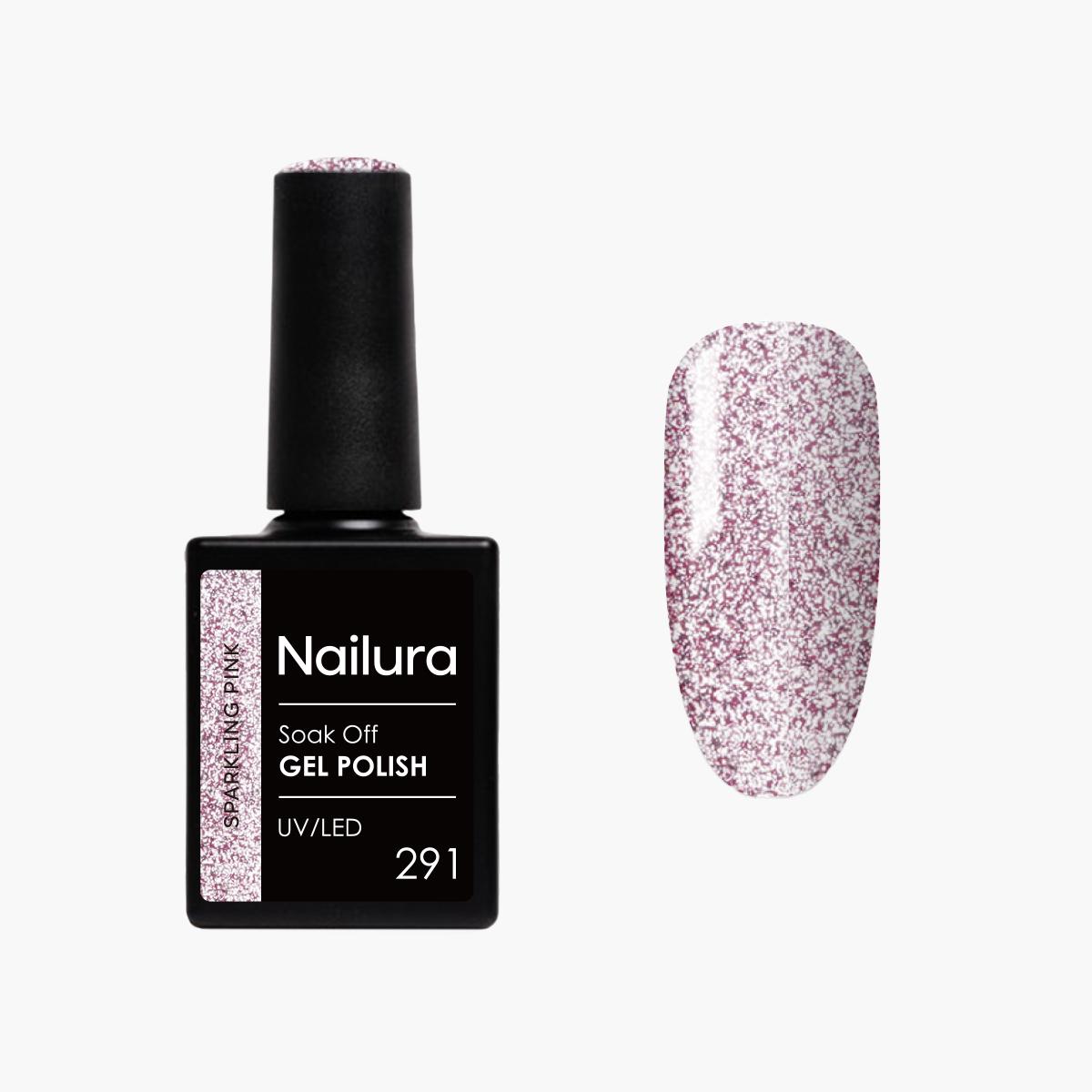 Nailura - Gel Polish 291 - Sparkling Pink - 10 ml (Sparkling Pink, UV-Gel Lack) (70310)