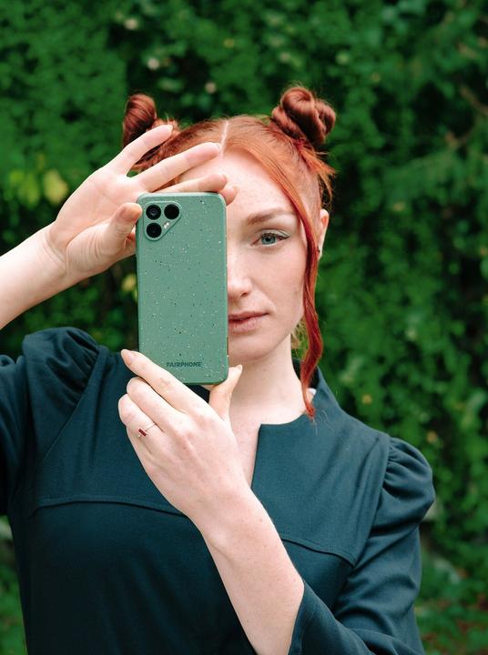 Actual product image Fairphone 4 (256 GB, Green Speckled, 6.30", SIM + eSIM, 5G)