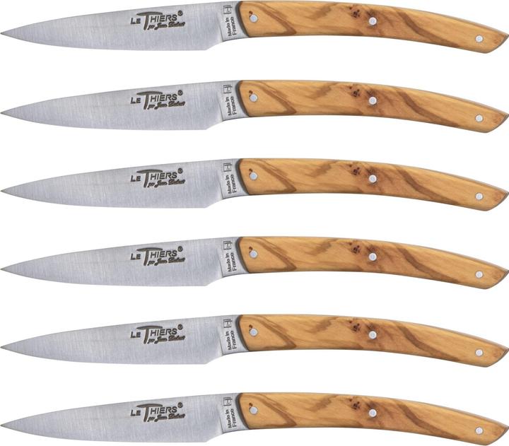 Produktbild Laguiole Jean Dubost Messer Set 6 tlg., Olivenholz (10.50 cm)