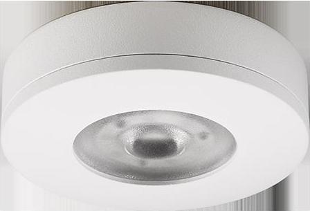 Produktbild Sg Leuchten LED-Lichtpunkt LEDSTAR 2,4W 2700K 140lm Konv IP54 Ø82x22mm (140 lm)