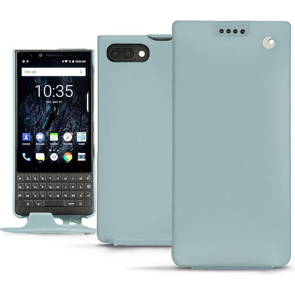 Thumbnail - Noreve Lederschutzhülle vertikal (Blackberry KEY2), Smartphone Hülle, Blau