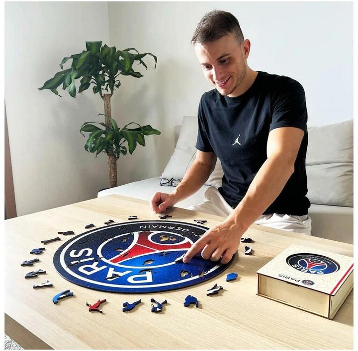 Image du produit Iconic PSG FC - Logo - Puzzle en Bois Taille S (150 Pièces) (150 pièces)