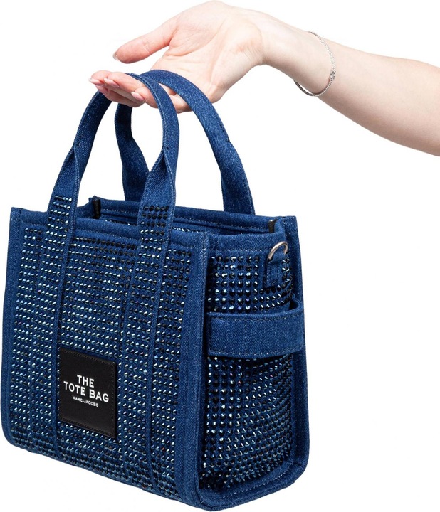 Produktbild Marc Jacobs borsa the small tote in denim with critical application